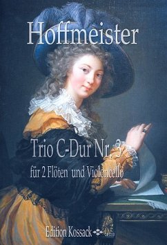 Cover Trio C-Dur Nr.3 für 2 Flöten und Violoncello Partitur und Stimmen