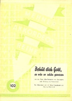 Cover Behüt dich Gott es wär so schön gewesen für Akkordeon (mit Text und Akkorden)