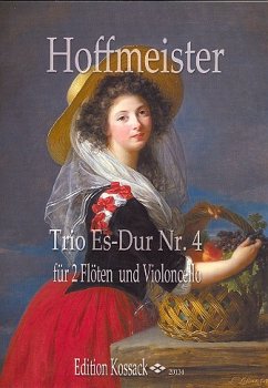 Cover Trio Es-Dur Nr.4 für 2 Flöten und Violoncello Partitur und Stimmen