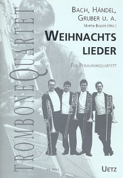 Cover Weihnachtslieder für 4 Posaunen Partitur und Stimmen