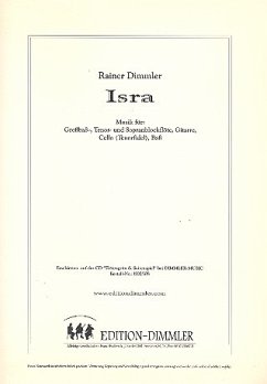 Isra für Blockflöte (ST GB), Gitarre, Violoncello und Kontrabaß Partitur und Stimmen