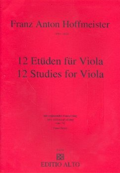 Cover 12 Etüden für Viola mit ergänzenden Einrichtungen