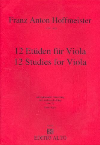 12 Etüden für Viola mit ergänzenden Einrichtungen