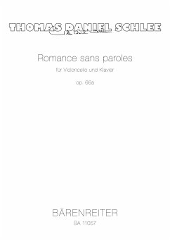 Cover Romance sans paroles für Violoncello und Klavier op. 66a