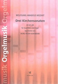 Cover 3 Kirchensonaten KV67-69 für Flöte und Orgel