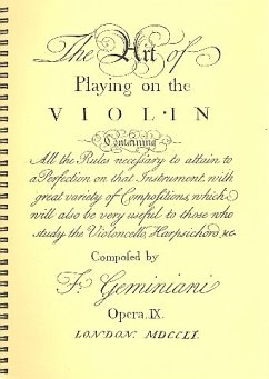 Cover The Art of Playing the Violin Faksimile