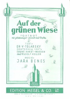 Cover Auf der grünen Wiese: Einzelausgabe für Gesang und Klavier