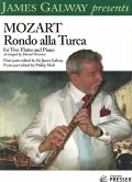 Rondo alla Turca for 2 flutes and piano parts