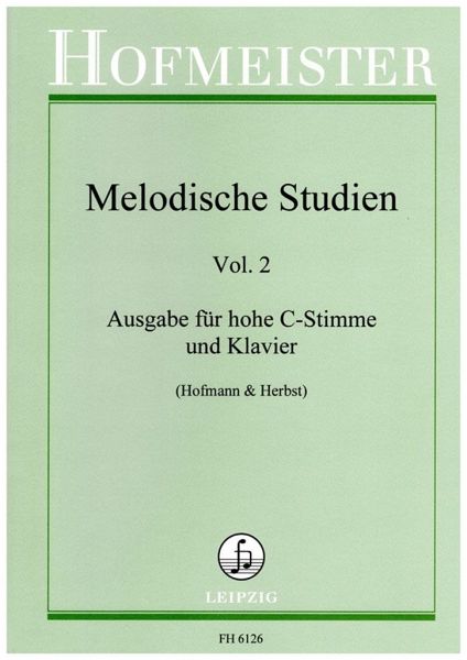 Melodische Studien, Vol. 2 Melodische Studien, Vol. 2
