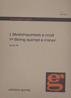 Cover Quintett e-Moll Nr.1 op.20 für 2 Violinen, Viola und 2 Violoncelli Partitur