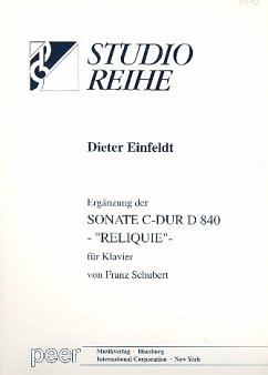Cover Ergänzung der Sonate C-Dur D840 von Franz Schubert für Klavier