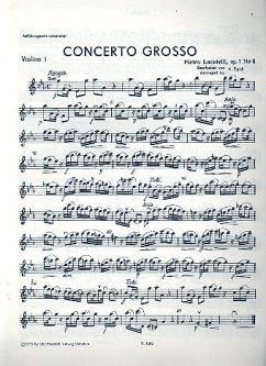 Cover Concerto grosso op.1,6 für Streichorchester und Bc Stimmenset (3-3-2-3)