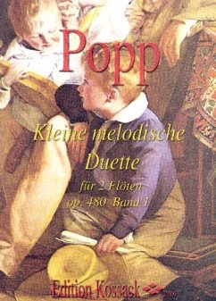 Cover Kleine melodische Duette op.480 für 2 Flöten Spielpartitur