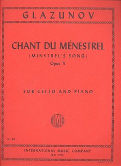 Chant du Ménestrel op.71 for cello and piano