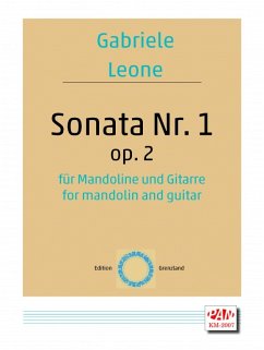Sonate Nr.1 op.2 für Mandoline und Gitarre Partitur und 2 Stimmen
