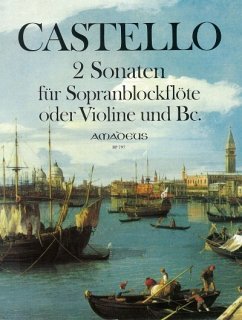 Cover 2 Sonaten für Sopranblockflöte (Violine) und Bc