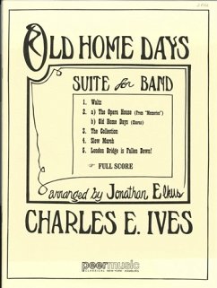 Cover Old home Days for concert band score