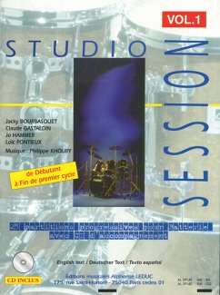Cover Studio Session (+CD) 25 partitions progressives pour batterie de debutant a fin de premier cycle