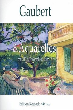 Cover 3 Aquarelles für Flöte, Violoncello und Klavier Stimmen