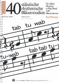 40 stilistische rhythmische Bläserstudien Stimme in Es