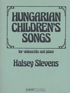 Cover Hungarian Children's Songs for cello and piano