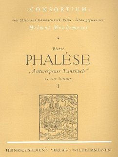 Cover Antwerpener Tanzbuch Band 1 zu 4 Stimmen Partitur und Stimmen