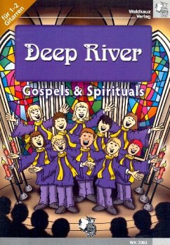 Cover Deep River: für 1-2 Gitarren Spielpartitur (mit Text)