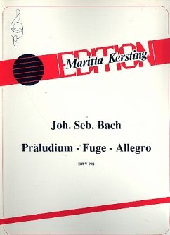Cover Präludium, Fuge und Allegro BWV998 für Gitarre