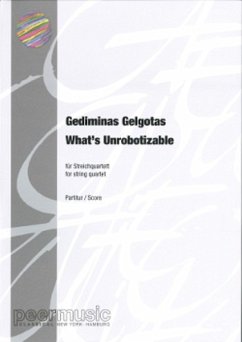 Cover What's Unrobotizable for string quartet score and parts