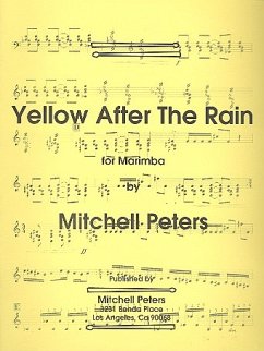 Cover Yellow after the Rain for marimba