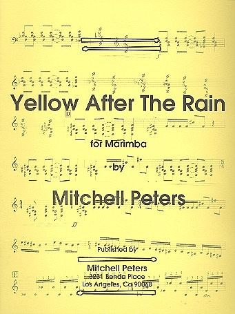 Yellow after the Rain for marimba
