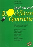 Spiel mit uns Blockflötenquartette (Band 5, grün) für 4 Blockflöten (SATB) Partitur und Stimmen