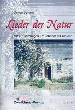 Cover Lieder der Natur für Frauenchor und Klavier Partitur