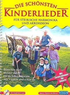 Cover Die schönsten Kinderlieder (+App) für steirische Harmonika und Akkordeon, mit Gitarrenbegleitstimme