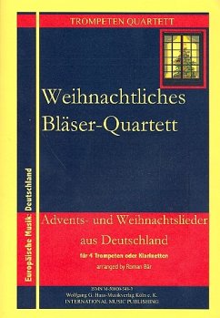 Cover 16 Advents- und Weihnachtslieder Quartette für Trompeten, Hörner oder Klarinetten Partitur