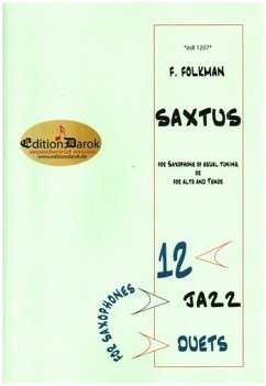 Saxtus 12 Jazz Duets for 2 saxophones (A / AT T) score
