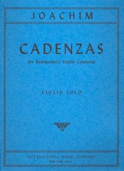 Cadenzas for Beethoven's violin concerto for violin solo