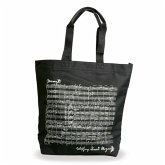 Shopper Mozart schwarz 38x39x15cm + Henkel (Verpackungseinheit 5 Stück)