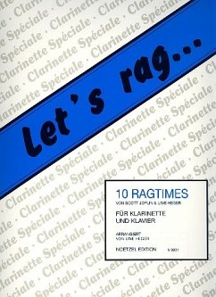 Cover Let's rag 10 Ragtimes für Klarinette und Klavier