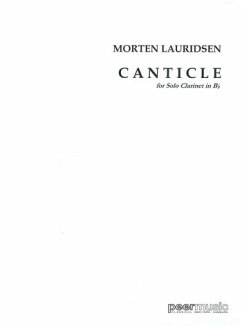 Cover Canticle for clarinet