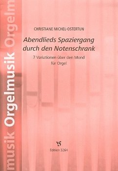 Cover Abendlieds Spaziergang durch den Notenschrank für Orgel