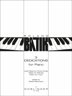 Cover Batik, Roland 3 Dedications Klavier