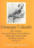 3 Sonaten aus op.4 für 2 Violinen Violoncello und Bc 3 Sonaten aus op.4 für 2 Violinen Violoncello und Bc