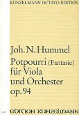 Potpourri op.94 mit Fantasie für Viola und Orchester Partitur Potpourri op.94 mit Fantasie für Viola und Orchester Partitur