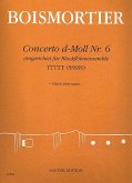 Concerto d-Moll Nr. 6 für Blockflötenensemble (TTTTT) Partitur und Stimmen