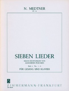 Cover 7 Lieder op.52 Band 1 (Nr.1-3) für Gesang und Klavier