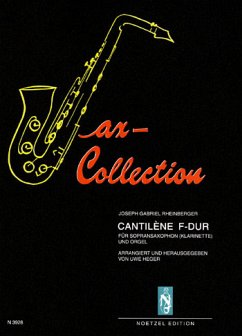 Cover Cantilene F-Dur für Sopransaxophon (Klarinette) und Orgel