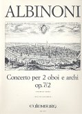 Konzert C-Dur op.7,2 für 2 Oboen und Streichorchester Partitur Konzert C-Dur op.7,2 für 2 Oboen und Streichorchester Partitur