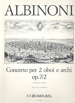 Cover Konzert C-Dur op.7,2 für 2 Oboen und Streichorchester Partitur