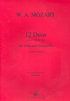 Cover 12 Duos KV487 für Viola und Violoncello Stimmen